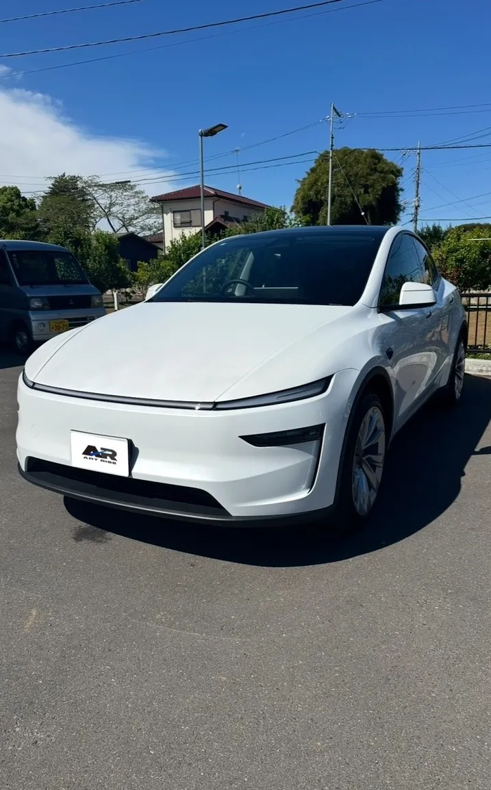 【テスラ モデルY】 再施工 ボディ磨き 茨城県つくば市より