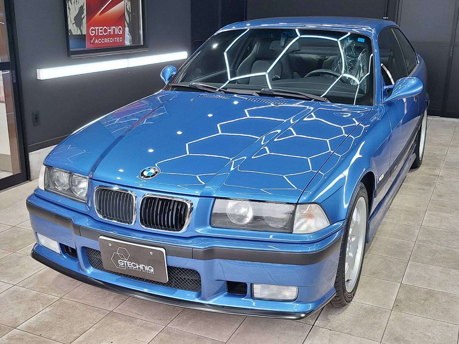 【BMW ３シリーズ M3 E36型】ジーテクニッククリスタルラッカー ボディ磨き 茨城県守谷市より