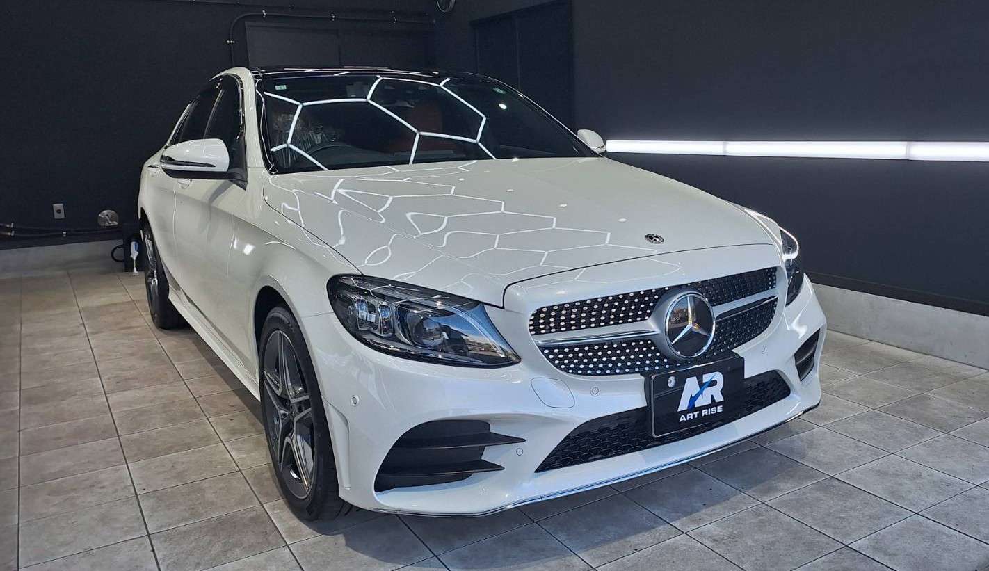【メルセデスベンツ Cクラス W205型】 リアルガラスコートM ボディ磨き 茨城県つくば市より