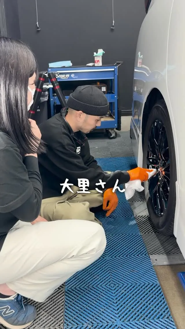 ホイールにもコーティングできるって